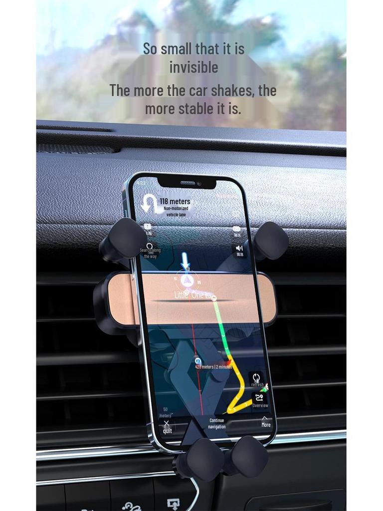 Gravity Retractable Car Phone Holder