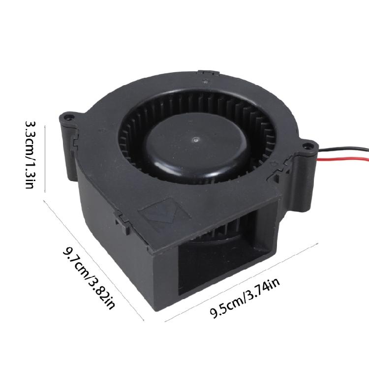 12V 2.4A High Speed Blower Fan 4500RPM Blower Fan 97x33mm For Efficient Cooling In 3D Printing PC CPU Systems