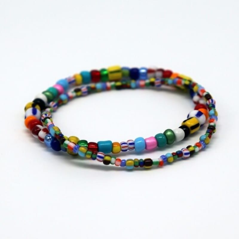 BONBEAU Margele imprimate amestec brățară stratificată Brățară stratificată cu mărgele de modă