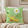 Cartoon Cute PPIKMINS Cushion Cover Pillowcase Antidustmite living Room Sofa Decor Cushion Room