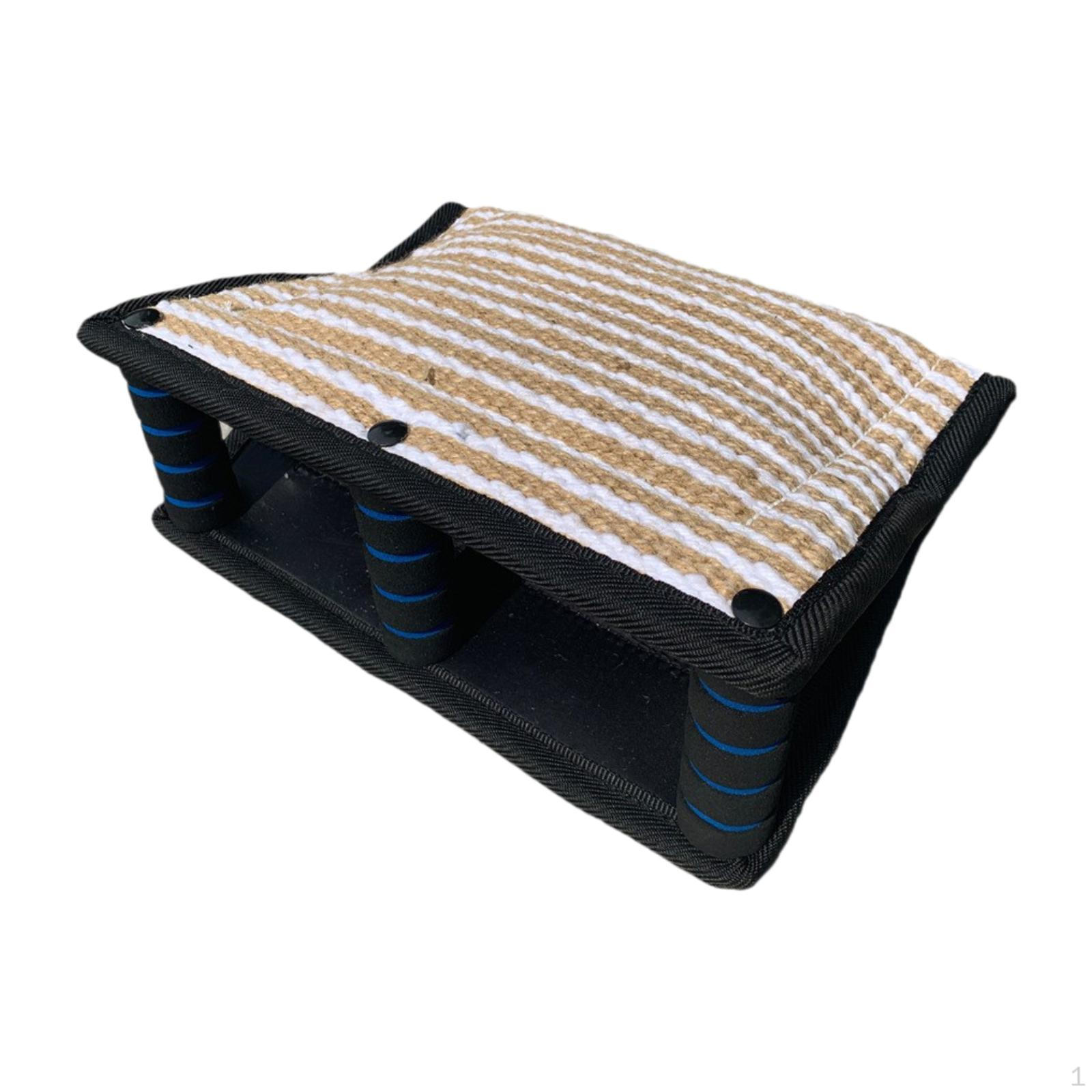 

Подушка для укуса собаки клиновидная развлекательная тренировочная накладка из джута для бульдогов на немецком языке чёрный