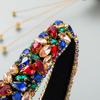 Haarband Damen Strass Kopfbedeckung Schwamm Breiter Rand Handgefertigt Barock Haarschmuck
