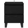 Nightstand Black Oak Look 40 x 35 x 50 cm Wood Based Panel