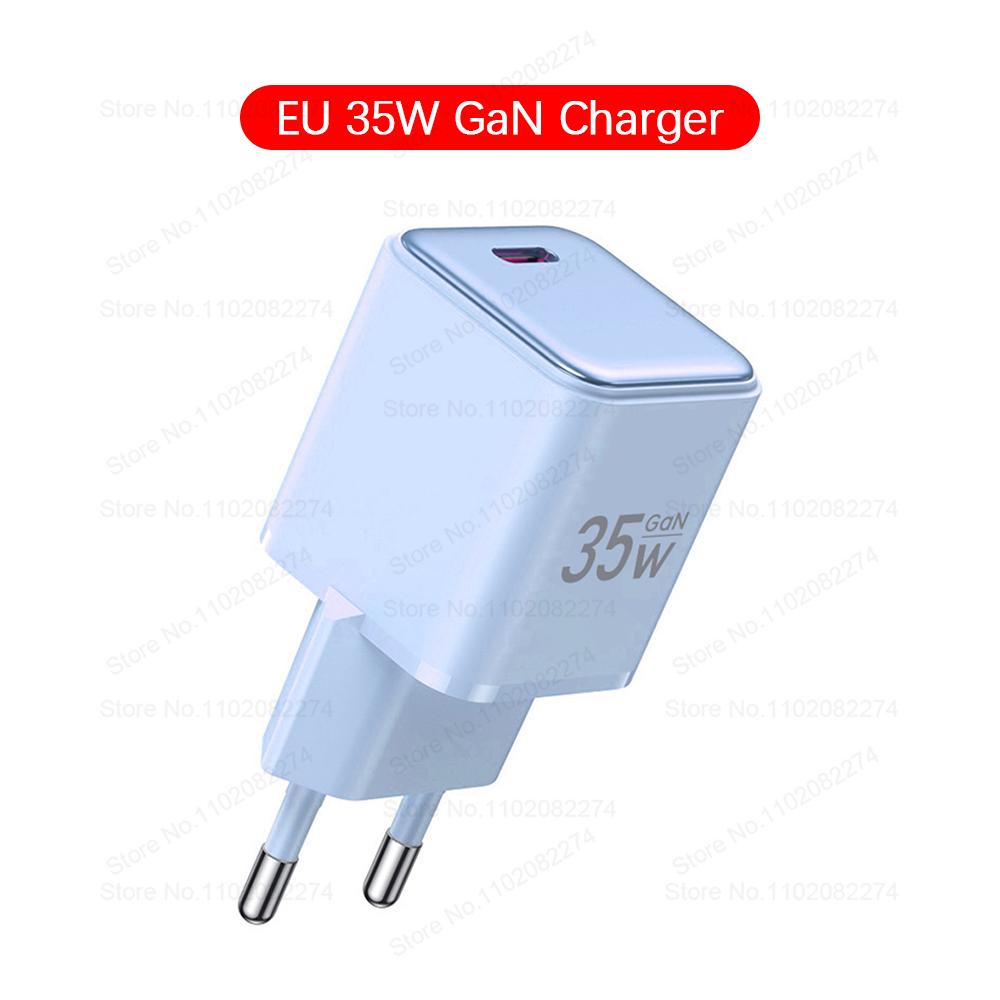 35W GaN Charger Super Fast Charging for iPhone 14 13 12 11 Pro Max Plus iPad Air USB Type C Cable for iPhone Charger Accessories