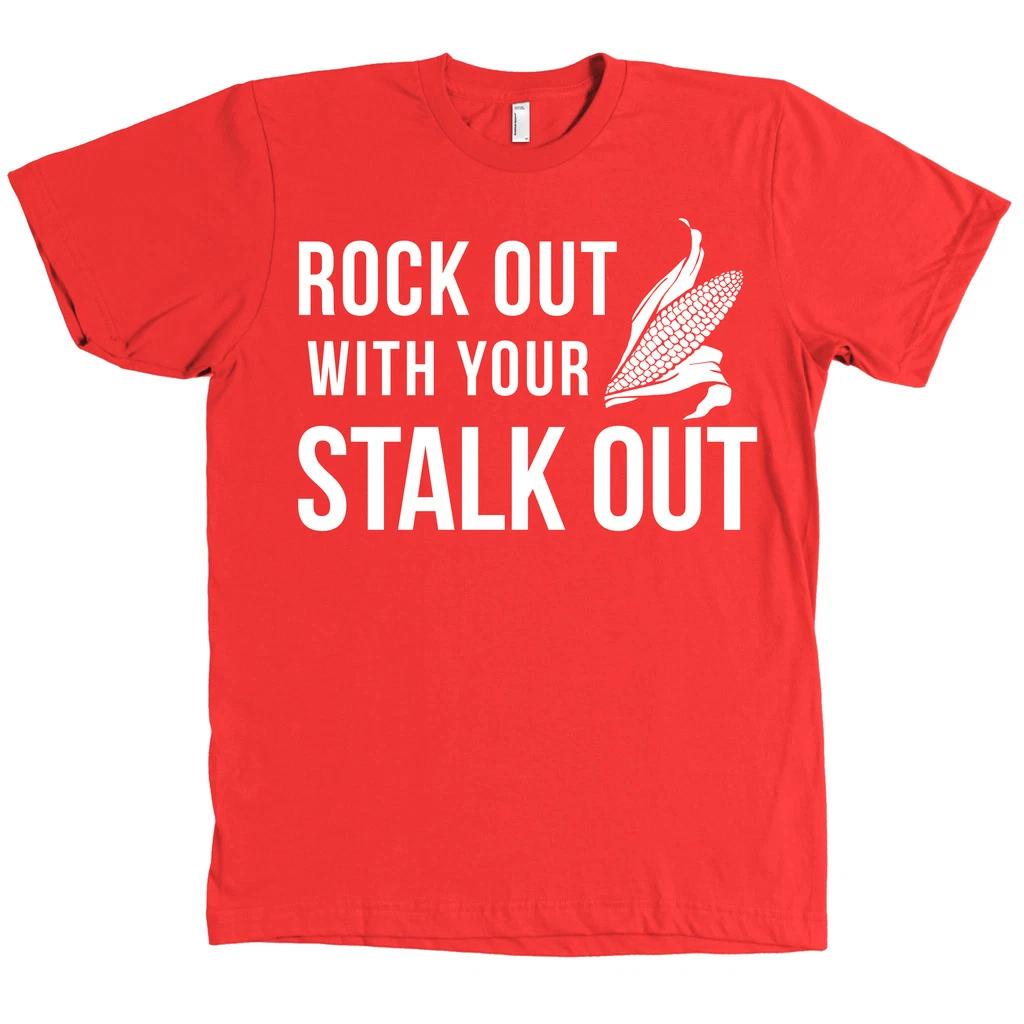 Rock Out With Your Stalk Out Bella + Canvas Shirt Nebraska Cornhuskers NE NEW 4XL