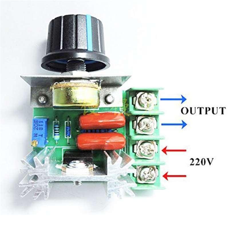 PWM AC Motor Speed Controller 50-220V 25A Adjustable Motor Speed Controller Voltage Regulator 2000W AC Motor Speed Controller