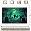 2D Horror Cemetery Background for Cosplay and Spooky Photoshoot