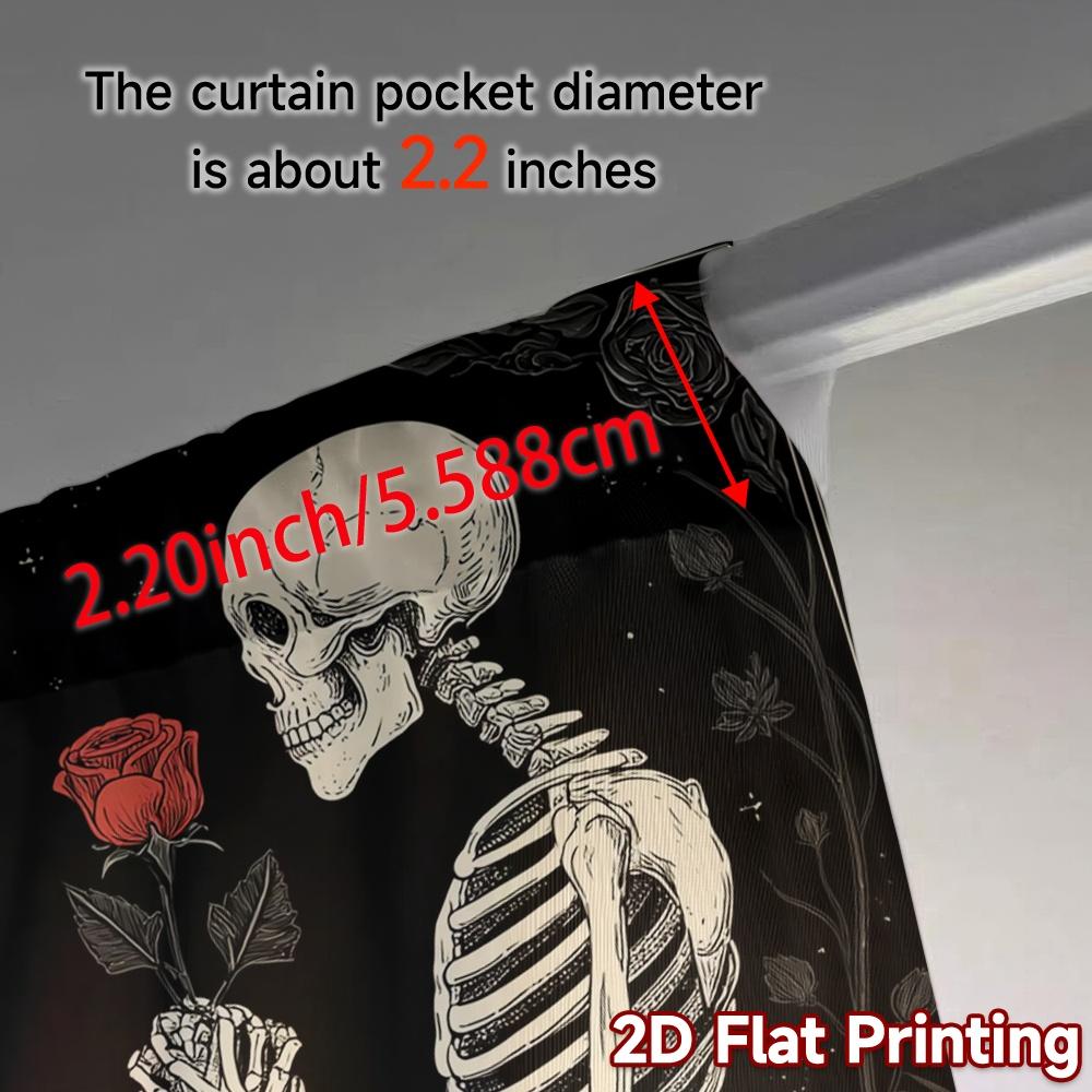 2D Flat Printing  JIT 2pcs   Curtains (Without Rod) Eternal Love Popular Minimalist Curtains Versatile Durable Polyester Curtains
