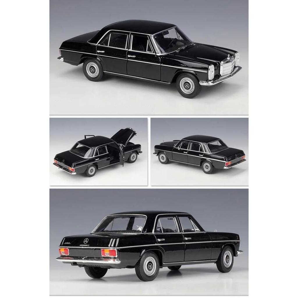 Welly Modèle de Voiture Classique en Alliage Mercedes-Benz 220 à l'Échelle 1/24 Simulation Moulage sous Pression Jouet en Métal Collection de Modèles de Voitures Anciennes Rétro Cadeau