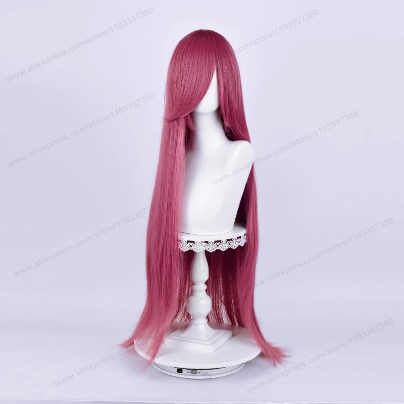 Anime 100Cm Long Staight Cosplay Synthetic Wig Black White Red Pink Brown Gold Blue Women Heat Resistant Hair High Quality Wigs