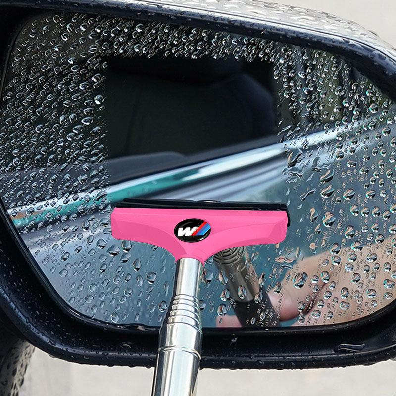 M LOGO Car Rearview Mirror Wiper Telescopic Auto Mirror Squeegee Cleaner for BMW E38 E39 E46 E53 E60 X7 X3 X4 X5 X6 3 4 5 6 7 Series Z4 M M3 M5 M6