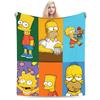Bart S-Simpsons Character Blanket Girl  Flannel Throw Blanket For Chair Sofa Bed Super Soft Design Quality Bedspread Gift