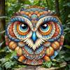 Owl Art Metal Tin Sign Waterproof Rustproof Wall Decor for Home Office Gift