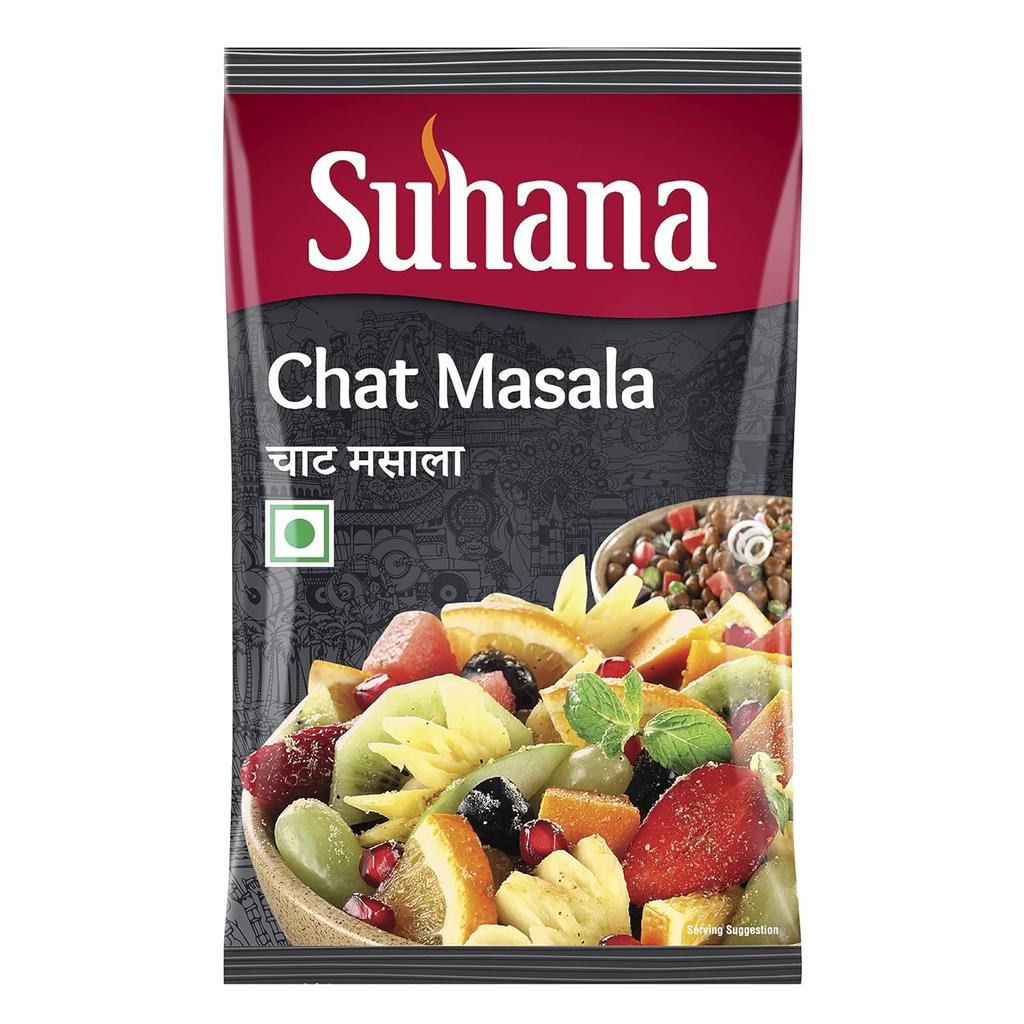 Suhana Chat Masala Würziges Street Food Gewürzmischung Indischer Stil Chaat Gewürzmischung 200 g Beutel Packung von 1 Chaat Gewürz