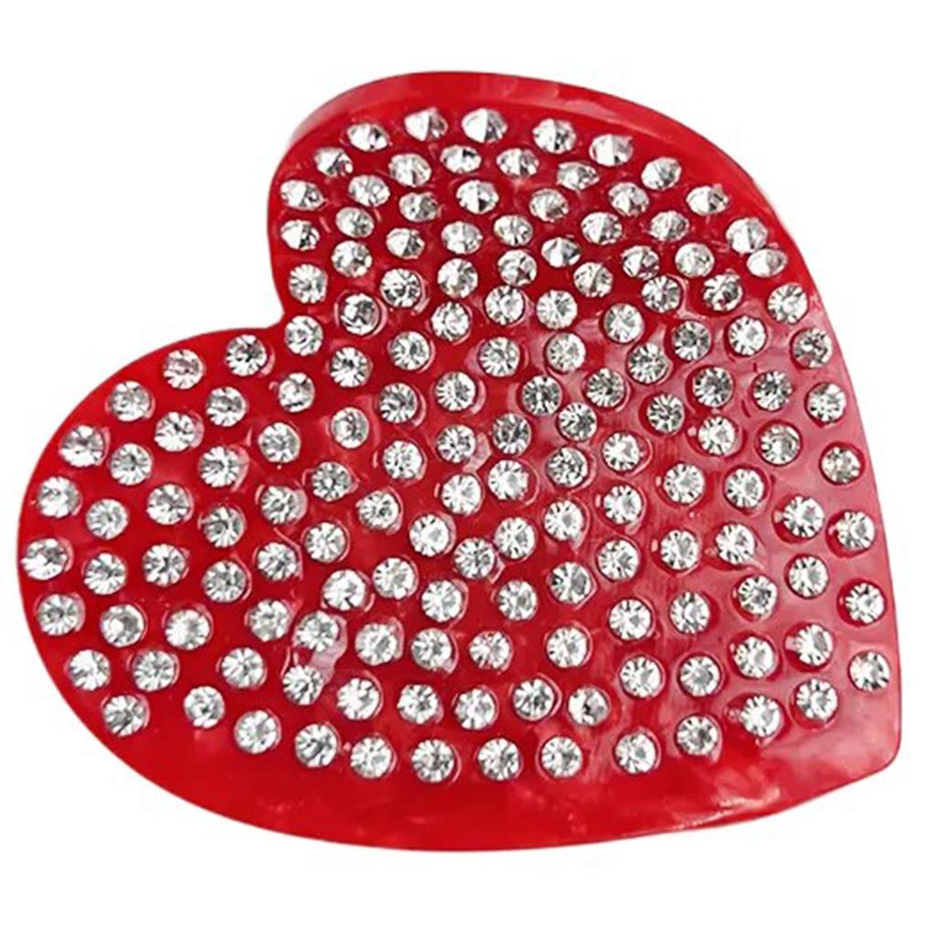 Love Heart Hair Claw for Women Acetate Acid Strong Clamp Hair Claw Clip Hair Styling Tool French Elegant Hair Decoration