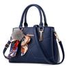 Elegant Quilted Grid Embroidered Roomy Ladies Tote Handbag, Multiway Shoulder Crossbody Bag For Daily Commute