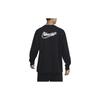 Nike Alphabet Logo Print Crew Neck Long Sleeve T-Shirt Men Tops Black FD9896-010