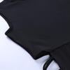 Abito sexy elegante con fasciatura nera senza maniche per abiti da canotta senza schienale per club party da donna, moda skinny estiva