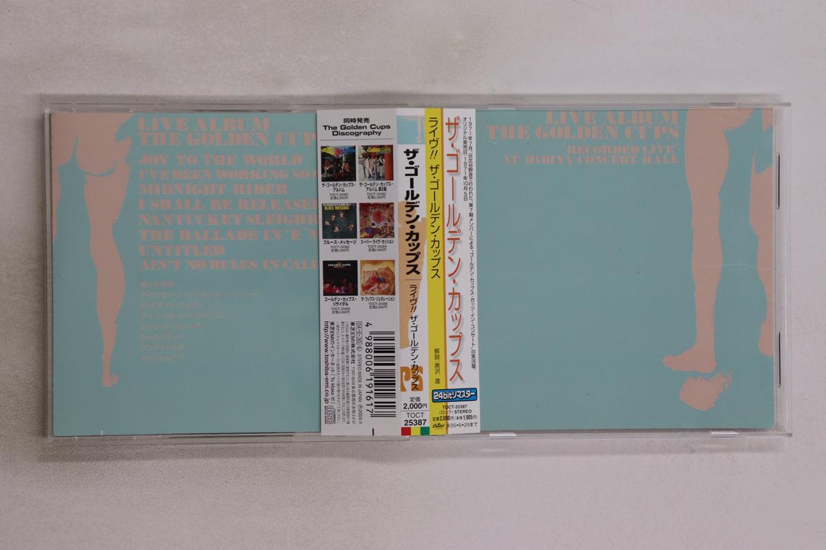

CD GOLDEN CUPS - Live!! The Golden Cups TOCT25387 CAPITOL 2004 Japan Obi Japanese Pop/Rock Used