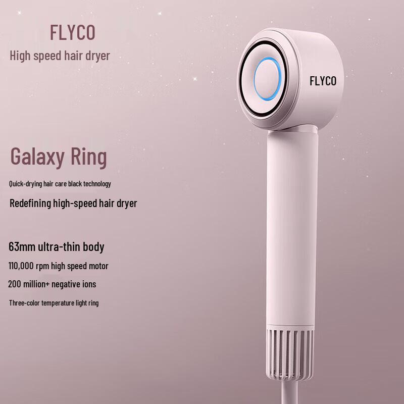 FLYCO High-Speed Negative Ion Hair Dryer FH6371 CN plug (adapter included)