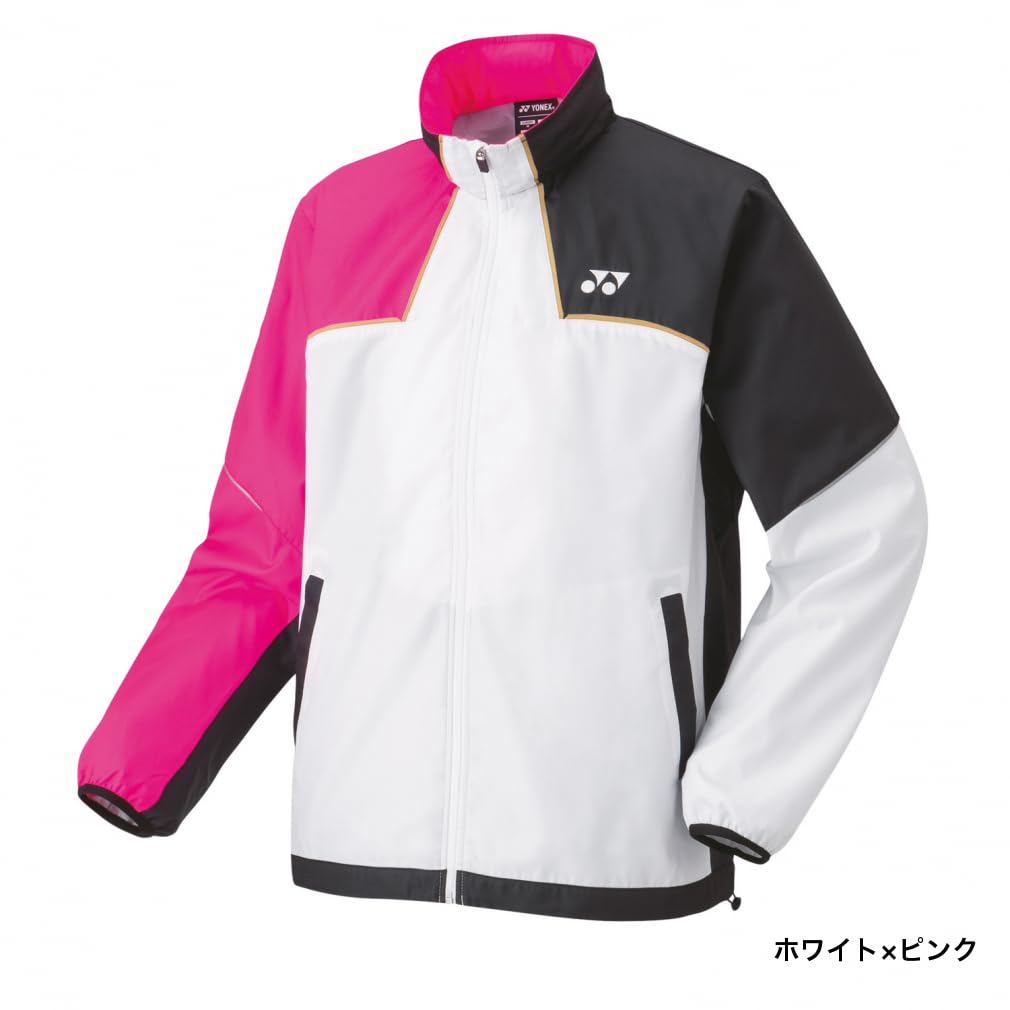 Lined Wind Warmer M [Yonex] Jacket, Shirt, White/Pink (062)