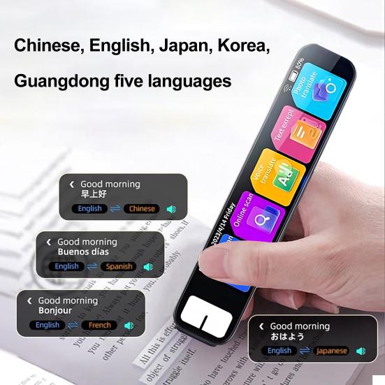 Translation Pen 134 Languages Online Translation AI Scanning Smart Pen Assistive Tool Touchscreen Language Translator Device Learners Dyslexia