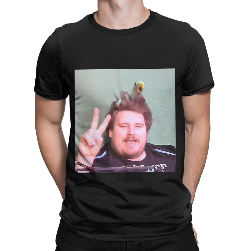Funny Drachenlord Poster   T-Shirt for Men Round Collar Cotton T Shirt  Short Sleeve Tee Shirt Plus Size Tops