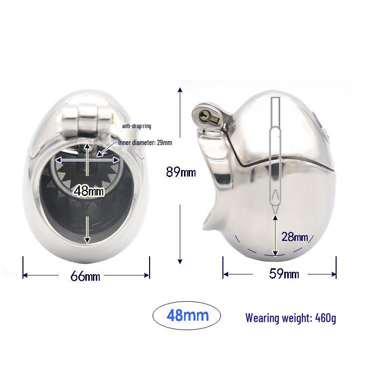 Complete Men's Chastity Cage: Anti-Escape Stainless Steel Lock for Crossdresser Training