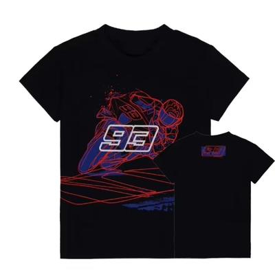 2025 Neu Sommer Motorrad Marc 93 Sport #93 Übergroßer 3D-Druck Outdoor Motorrad für Fans Erwachsene/Kinder T-Shirt