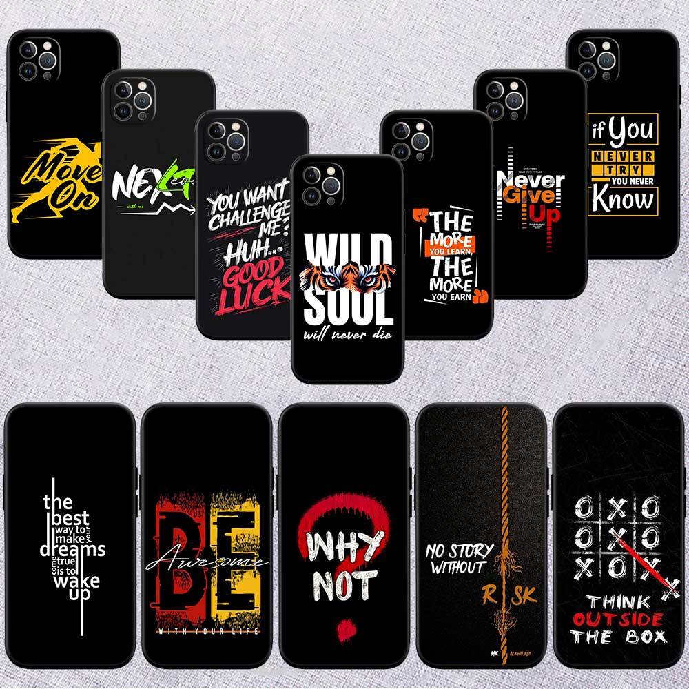 Inspirational Quote Text Case for Samsung Note 20 10 S25 Plus Ultra Lite FE M20 M21 M30 M31 M51 A11 A26 A51 A52 A53 A56 A70 A71 A72 A73