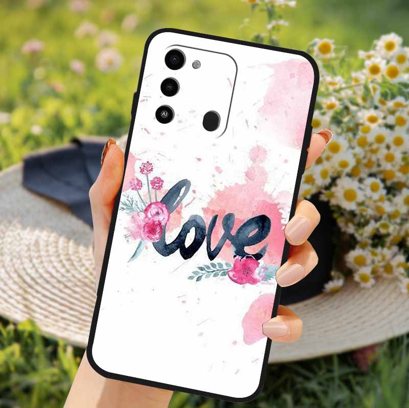 For Tecno Spark GO 2022 Case 2024 Cat Cartoon Soft TPU Silicone Phone Case For Tecno Spark 8C Cover Protective Spark8C KG5k KG5j