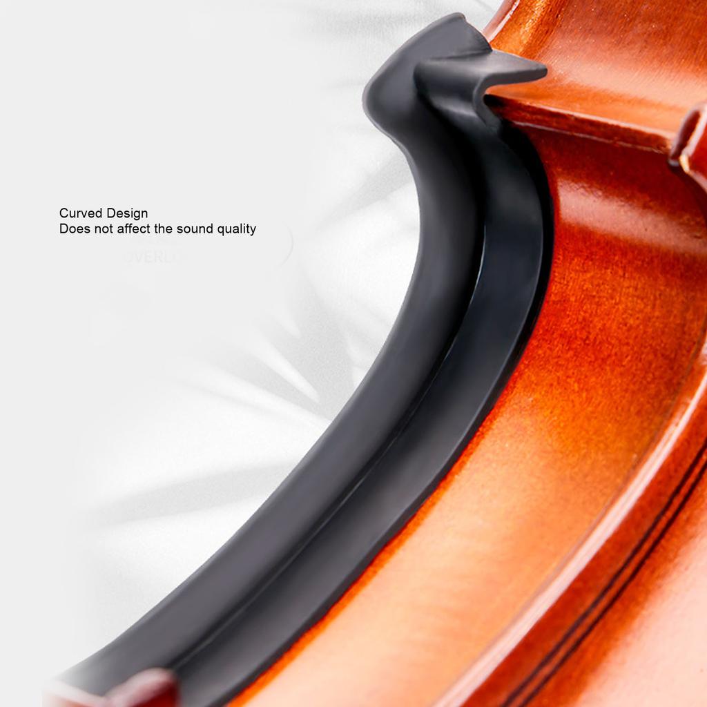 Violin Waist Side Protector Soft Rubber Violin C Clip Protector Side Panel Cover for 4/4 Violins