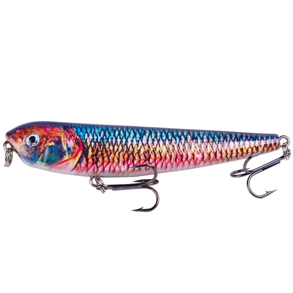 3DPrint6No. Micro Floating Pencil Lure Set9cm9.6gBass Fish Topmouth Culter All-in-One Air Force Hard Bait Lure