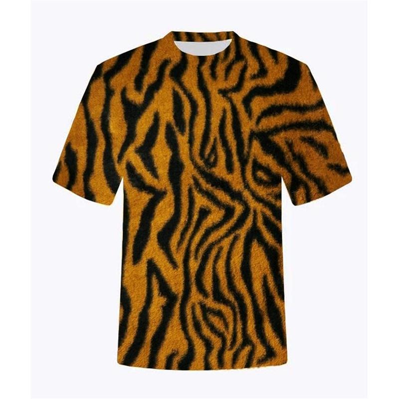 

Animal Lion Tiger Leopard 3d Print T-shirt Men Women Short Sleeve Clothes Casual Short-sleeved Tops Cool Street Tee Shirts 5XL