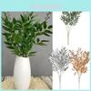 High Realistic 55cm Artificial Willow Leaf Eucalyptus For Wedding And Xmas Decor
