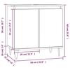 VidaXL Bathroom Cabinet Concrete Grey 58x33x60 Cm Engineered Wood 831584