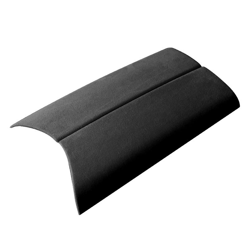 Top Suede Car Armrest Box Lid Cover For Mercedes Benz E-Class 2016- Central Control Protection Pad Interiors Moulding Trim
