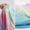 1M Glitter Laser Stretch Fabric 4 Way Stretch Iridescent Holographic Cloth For DIY Wedding Party Stage Costume Background  Decor