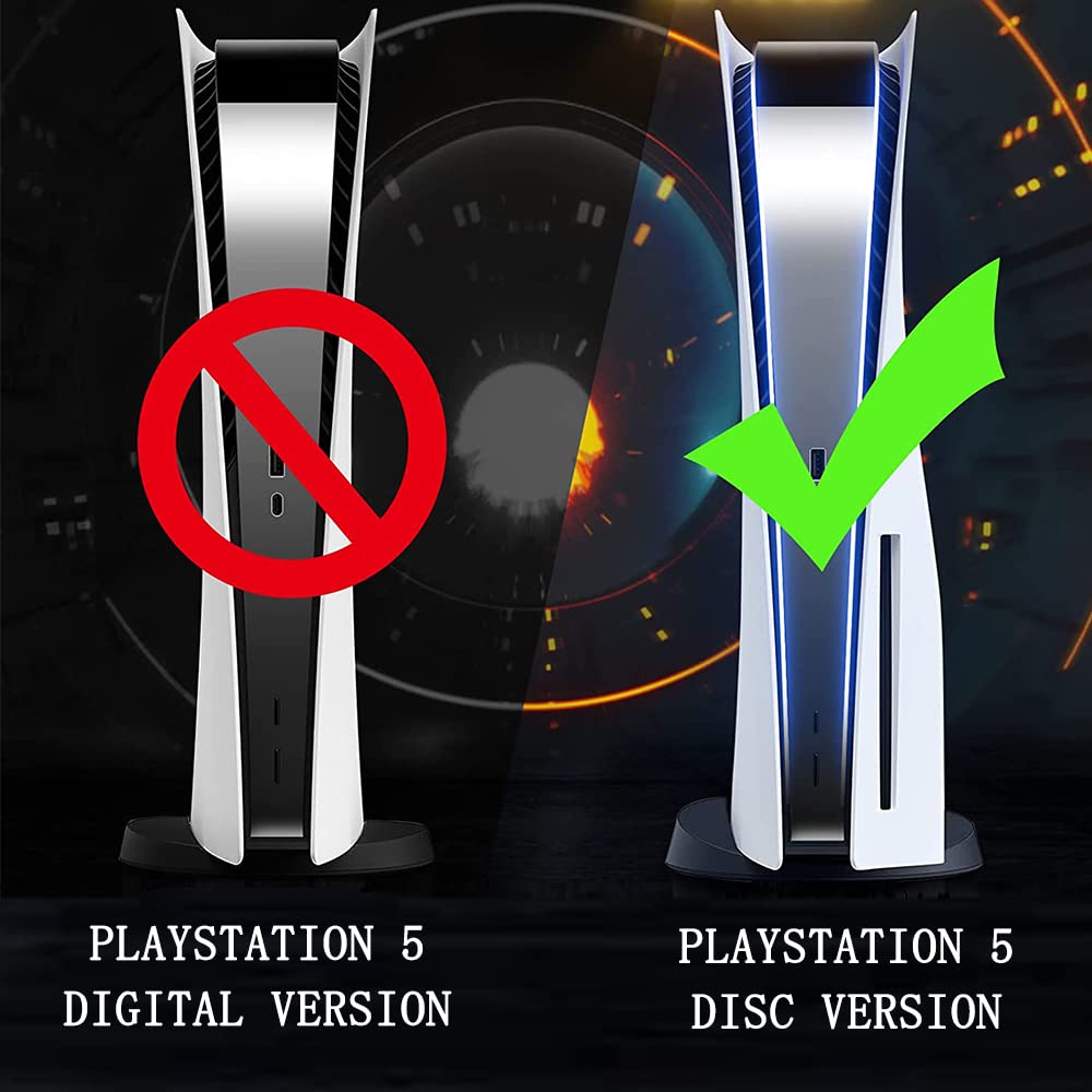 Electroplated PS5 Faceplate with Cooling Vents for Overheat Electroplated Protective Shell for Playstation Hard Shell Replacement Side Plate for PS5
