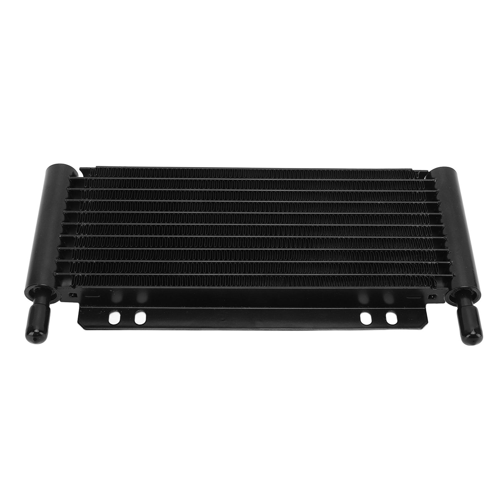 

Black Aluminium Oil Cooler 11 Row Transmission Cooler for Pick Up Trucks Vans Travel Trailers