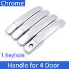 for Nissan Pathfinder R51 2004 2005 2006 2007 2008 2009 2010 2011 2012 Chrome Door Handle Cover Car Styling Accessories Stickers
