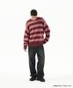 MAHAGRID Hairy Stripe Knit Sweater Burgundy(Mg2Ffmk600A)