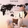 World Map Wall Sticker Large Removable Vinyl Decal for Travel Theme Office Study Room Home Decoration
