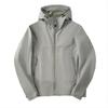 Men's Outdoor Leisure Hooded Sports Waterproof Charge Stone Plus Fleece Windproof Hooded Coat