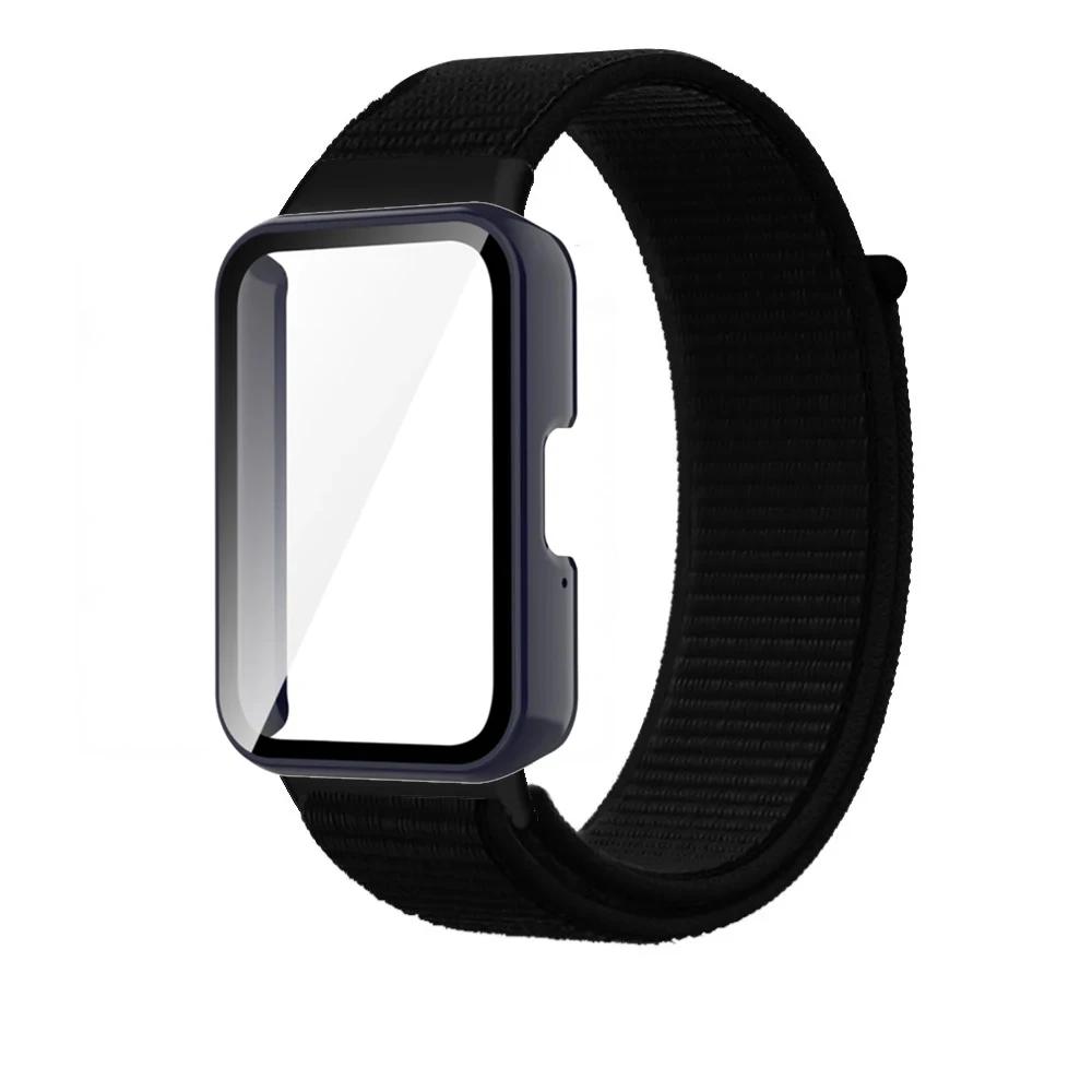 

PC Case+Nylon Strap for Samsung Galaxy Fit 3 Two-piece Suit Replaceable Protective Shell for Galaxy Fit 3 Breathable Watchband For Samsung Fit 3
