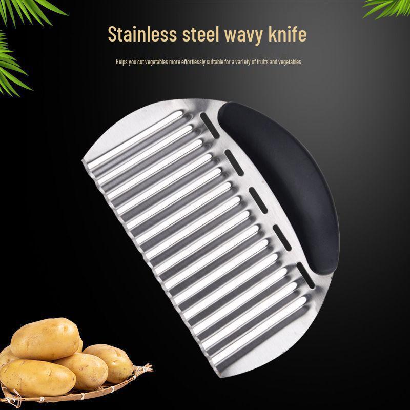 Stainless Steel Wavy Vegetable & Potato Slicer Knife