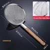 Stainless Steel Fine Mesh Strainer Spoon with Bamboo Handle