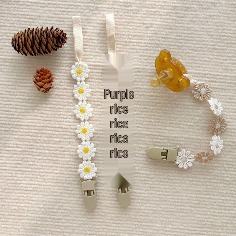 INS Korean Baby Pacifier Anti-Drop Chain and Teether Clip - Little Daisy Lanyard