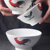 Retro Classic Rooster Design Multi-Purpose Bowl: Perfect for Soup, Noodles, Rice, and More!