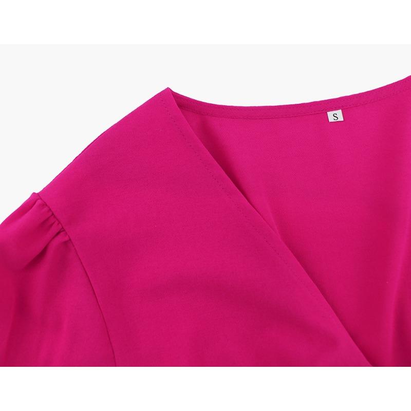 Summer Women's Strappy Cake Solid Color Beach Short Dresses